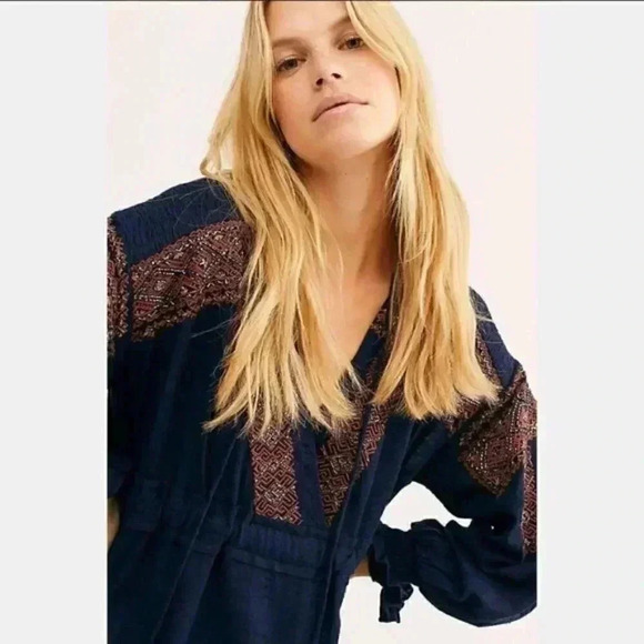 Free People Embroidered Mini Dress - Picture 3 of 3